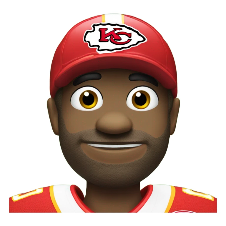 Kermit the Frog wearing a #15 chiefs jersey sticker