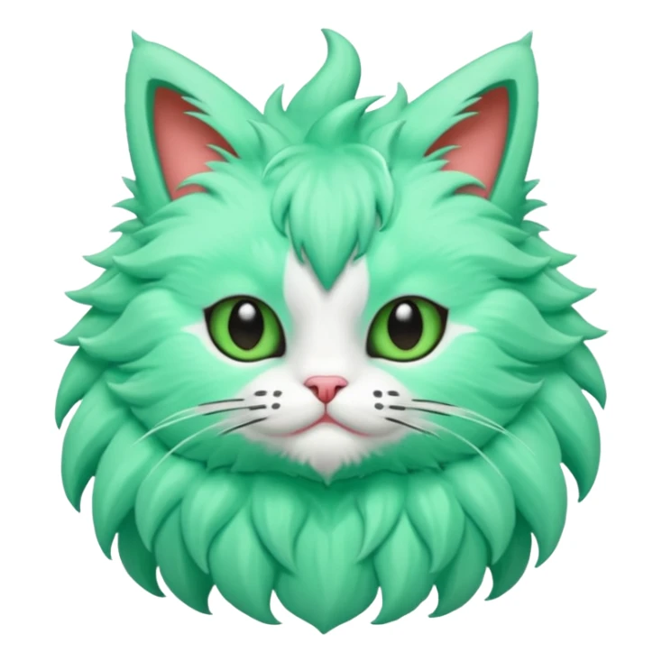 Minty Leaf Juicy Feline Fluffy Sprigatito-Fakémon-creature sticker