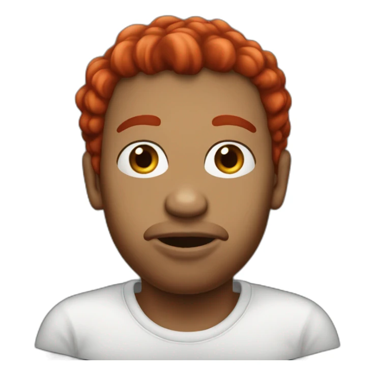 ugly-black-guy-big-lips-and-red-hair sticker