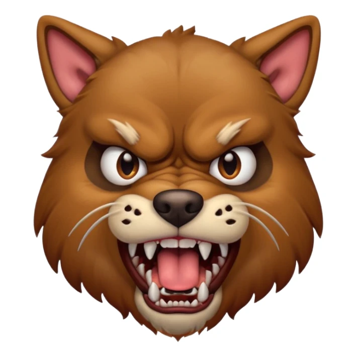 Angry male dog sticker