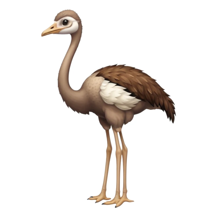 autruche en entier sticker