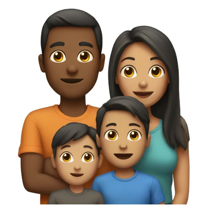 A mom with 3 boys and a girl sticker