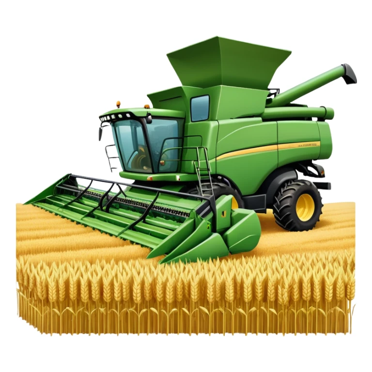 An icon featuring a wheat field, a combine harvester, fertilizer formulas, and plant cells, symbolizing agronomy. The design includes farming tools and crops, representing agricultural science, crop production, and plant biology. Transparent background highlights sustainable farming and growth. sticker