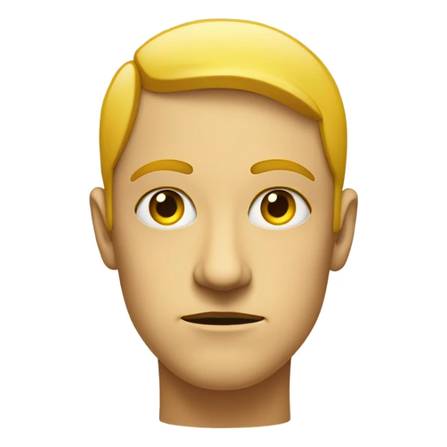 Eyes by side judging serious expression on jellow circle dot like and amoyi and pressed together lips serious  sticker