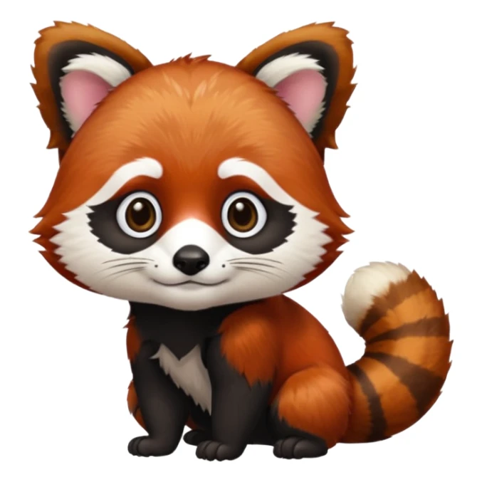 red panda with judge hair sticker