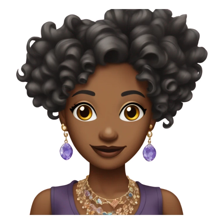 Black girl coquette sticker
