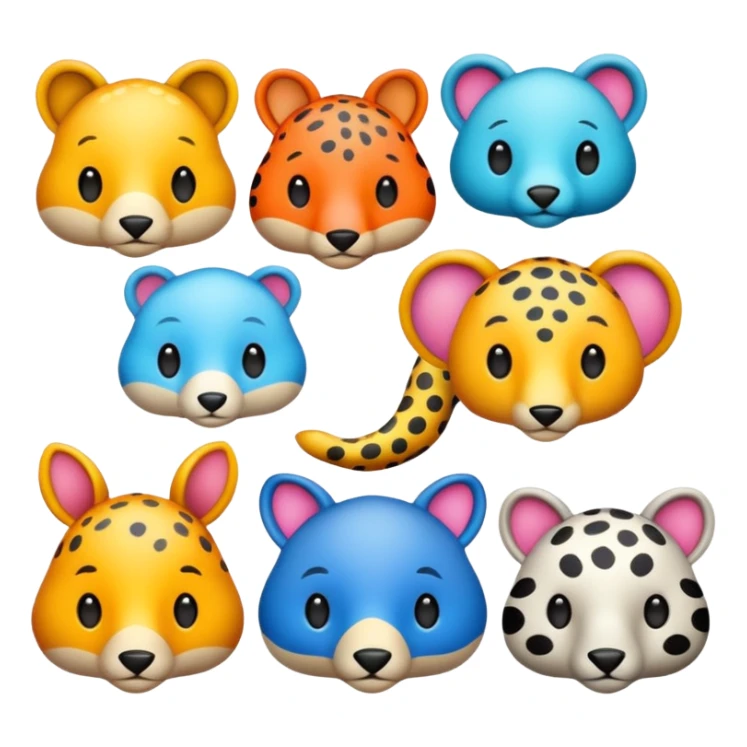spotted animals sticker