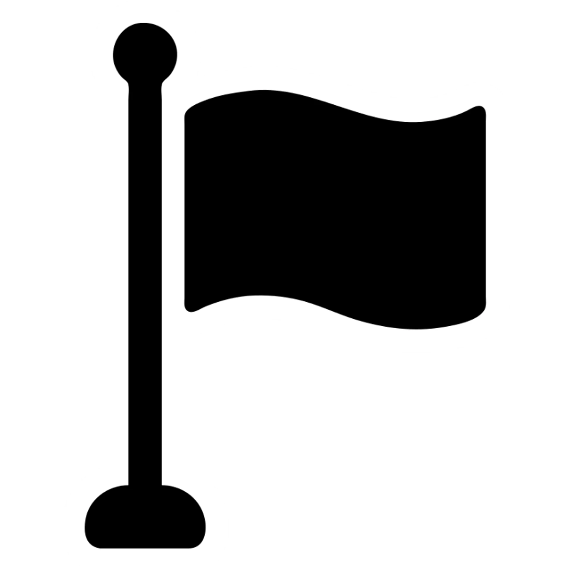 A flag with a simple design sticker