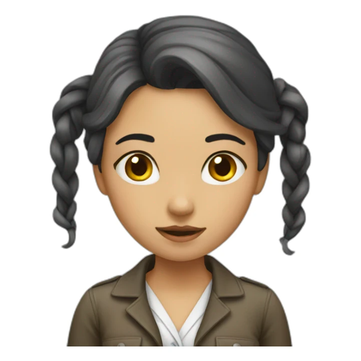 girl-work-tied sticker