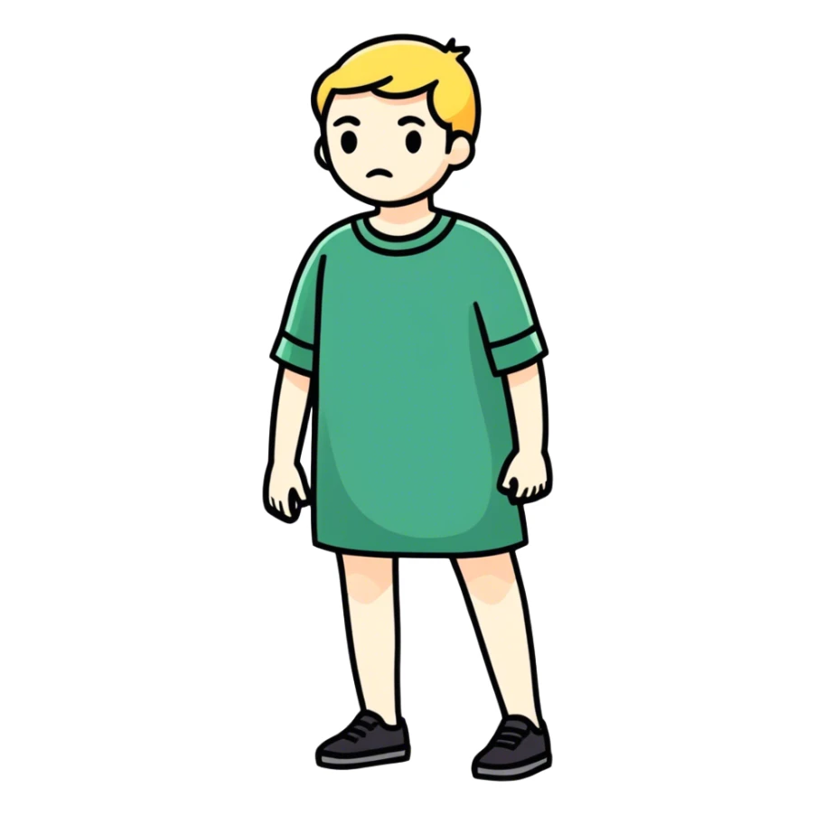 Pale person in the sun sticker