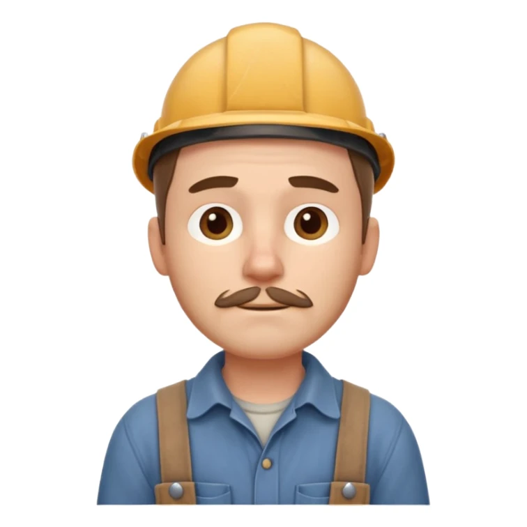 rustic carpenter portrait, head and shoulders only, wood dust on shoulders, rolled-up shirt collar, calm craftsman expression, warm workshop vibe, 3D cartoon, mobile game icon style, clean background, no text, no watermark
 sticker