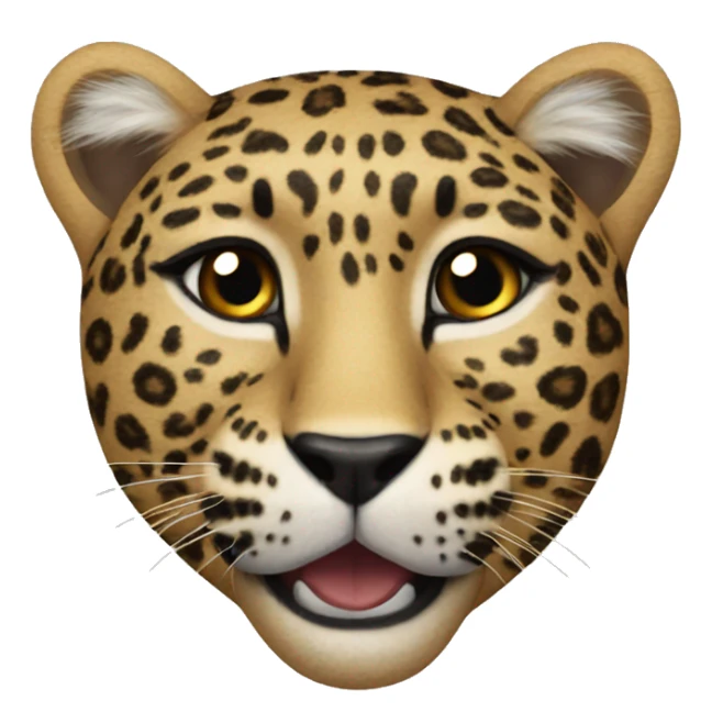 Leopard heart sticker