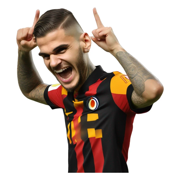 Mauro Icardi Galatasaray ear celebration sticker
