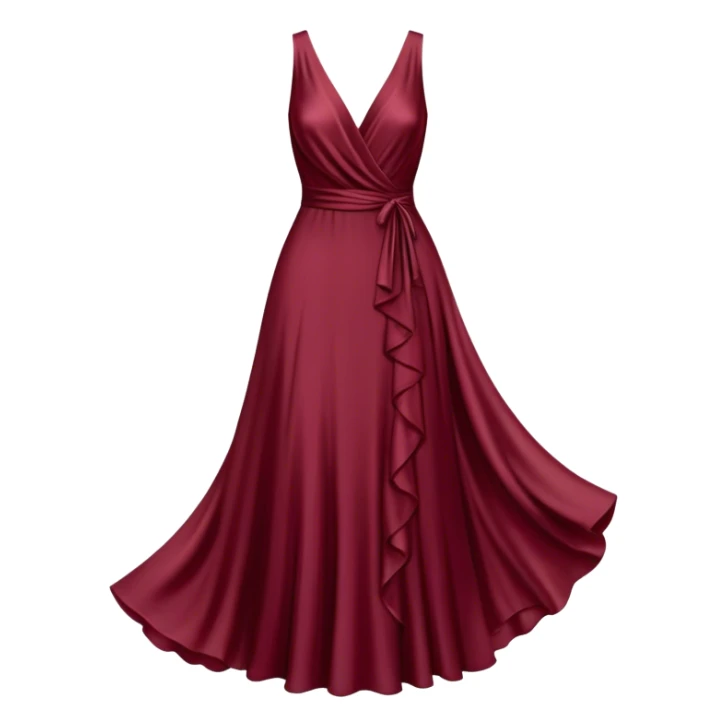 burgundy dress sticker