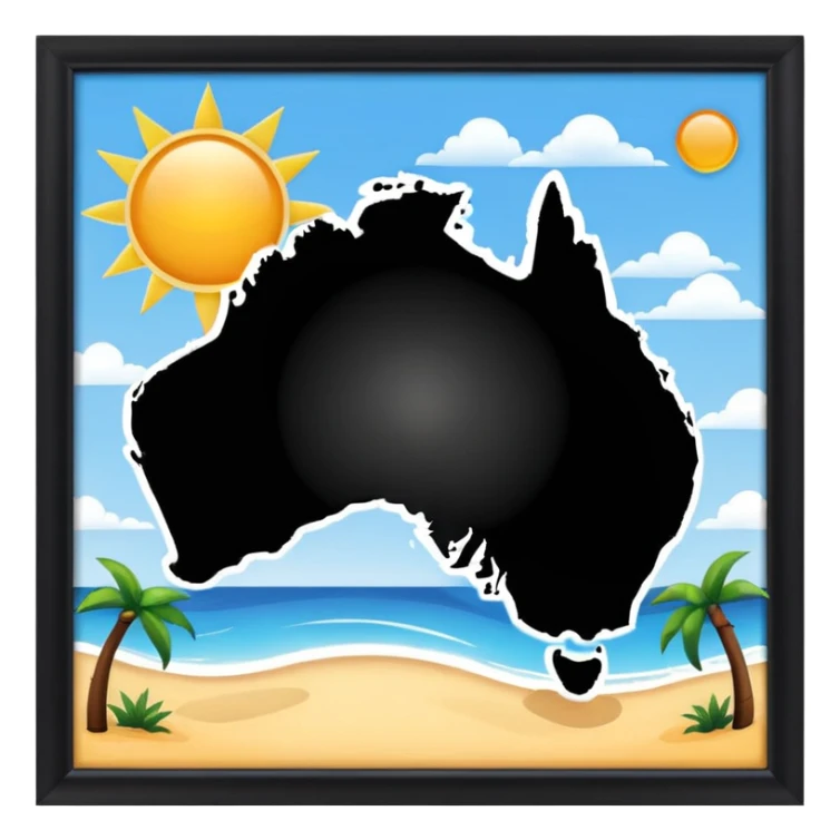A picture of australia sticker