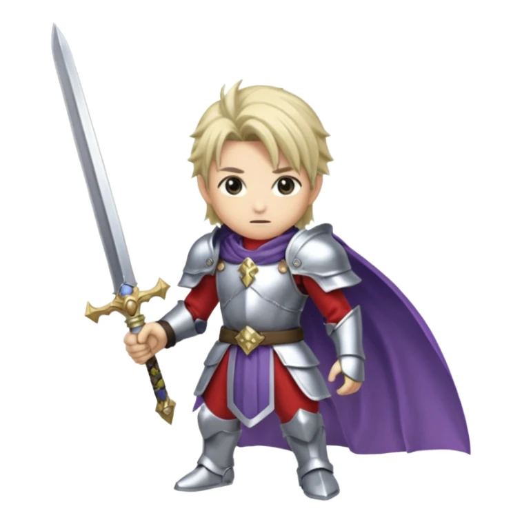 Cecil, final Fantasy iv, paladin, 16-bit graphics, victory sticker