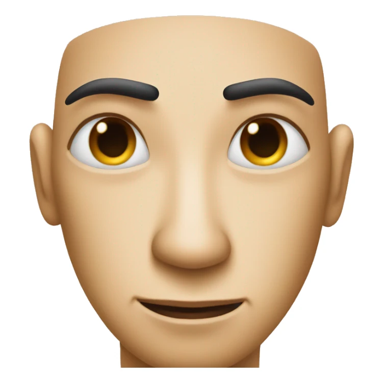 emoji face looking like what the heck with eyebrow raised sticker