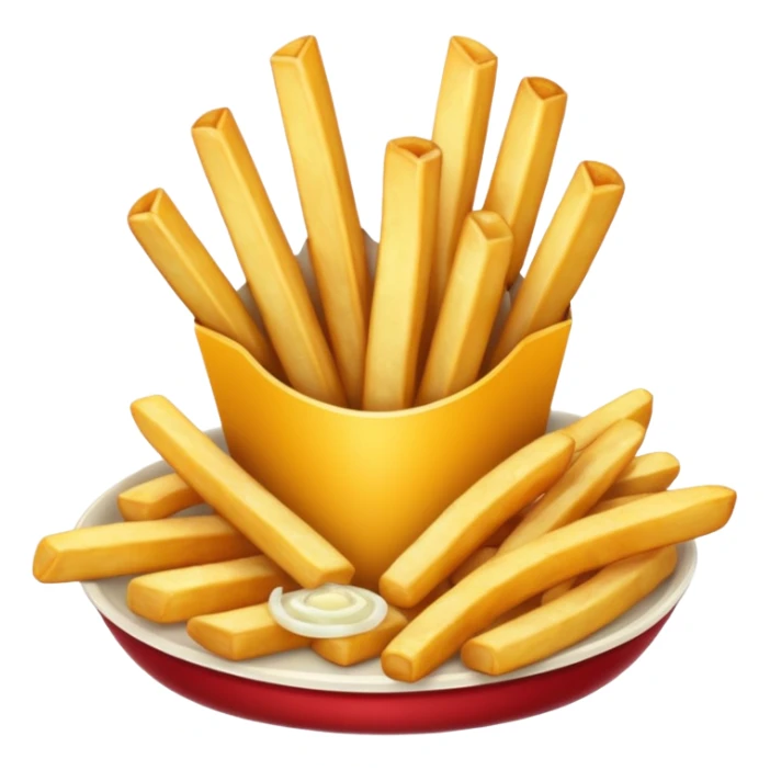 Fries and onion fries sticker