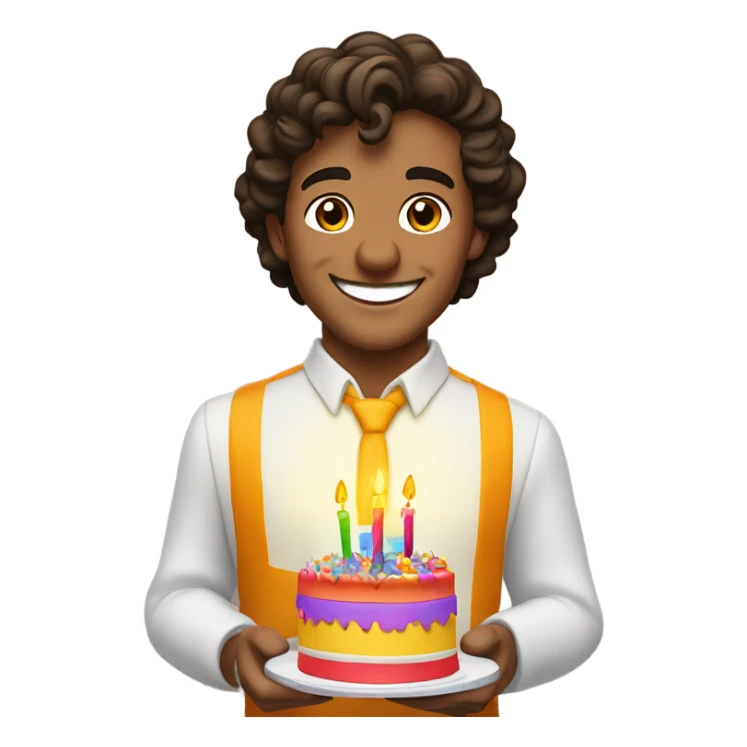 Lando NORRIS Hold birthday cake for you sticker