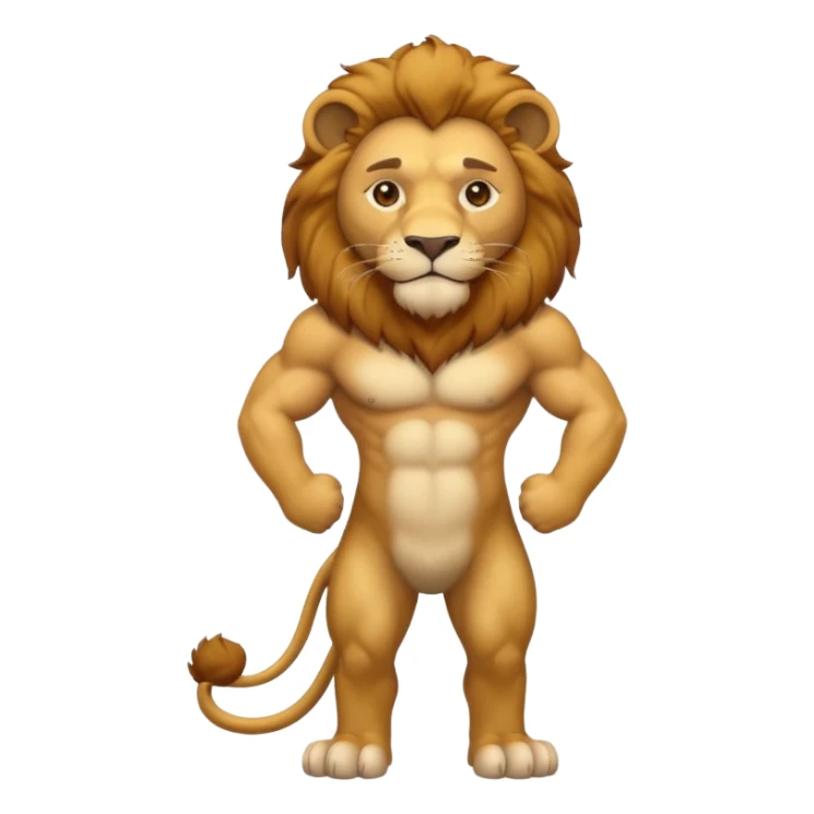 in lion family, only Father, full body. sticker
