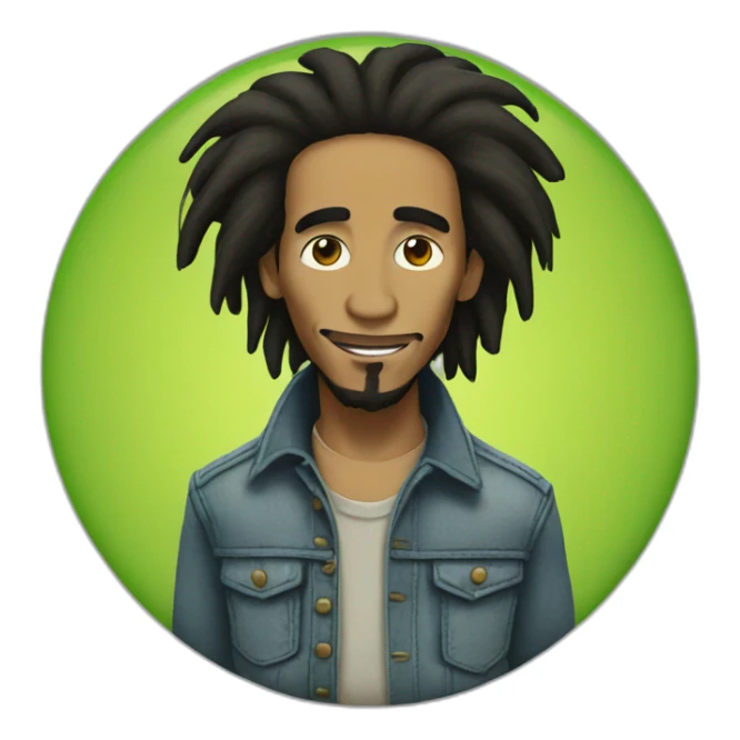 bob marley sticker