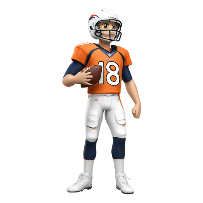 Bo Nix on the Denver Broncos sticker