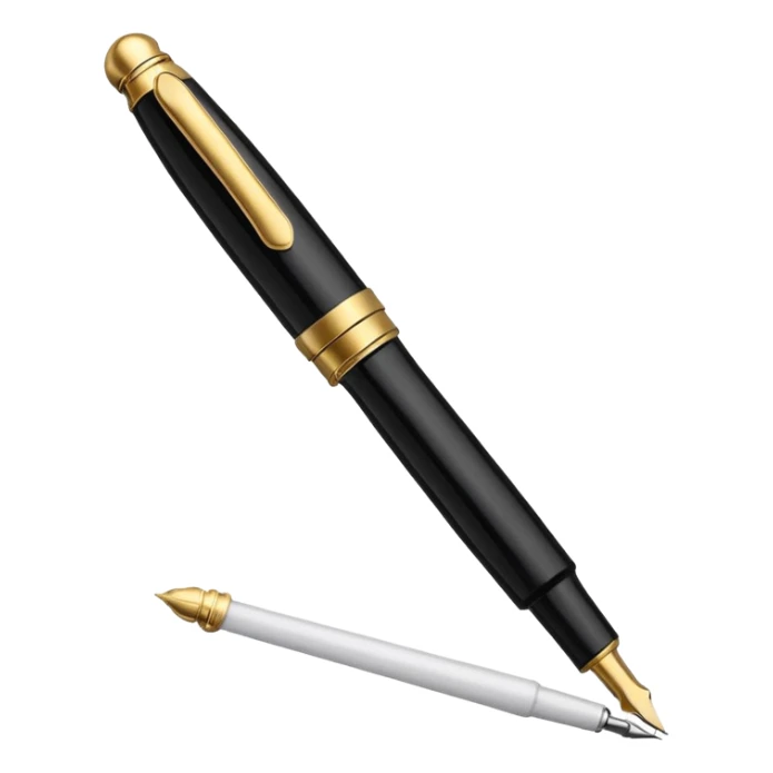 Fountain pen with gold nib

 sticker