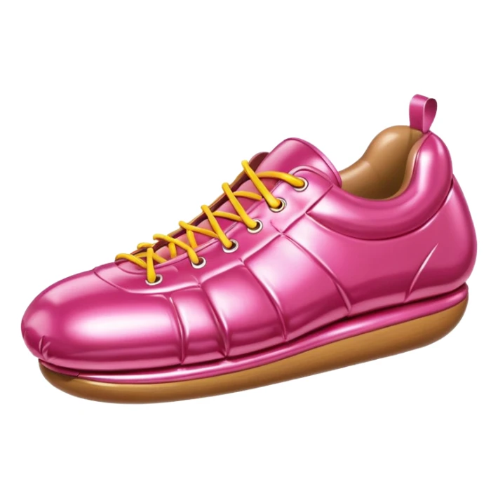 Jeff Koons style spam meat shoe balloon sculpture  sticker