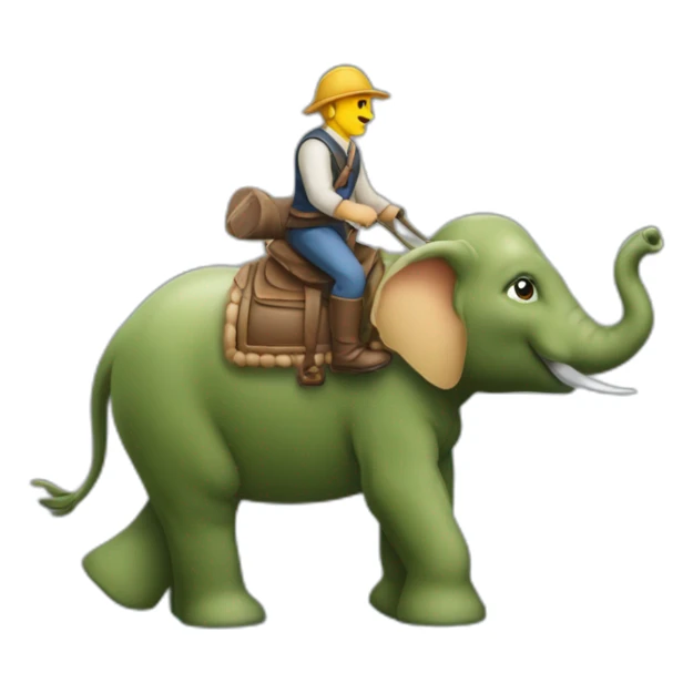 Cheval sur éléphant sur loutre sur tortue sticker