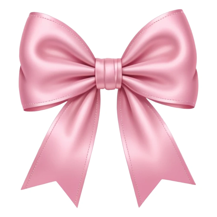Quiero este emoji 🎀 pero de color rosa pastel claro sticker