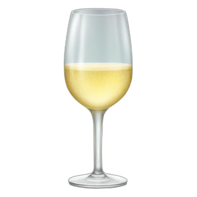 a glass of sparkling wine sticker