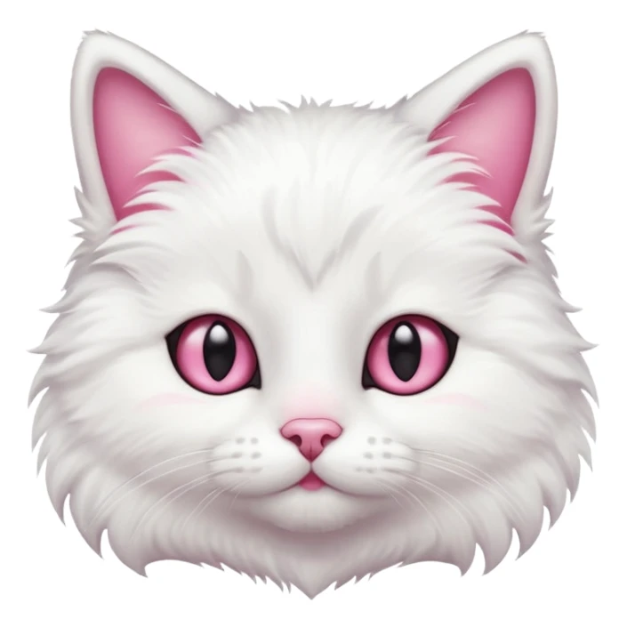 cute cat white shot hair more cute sticker