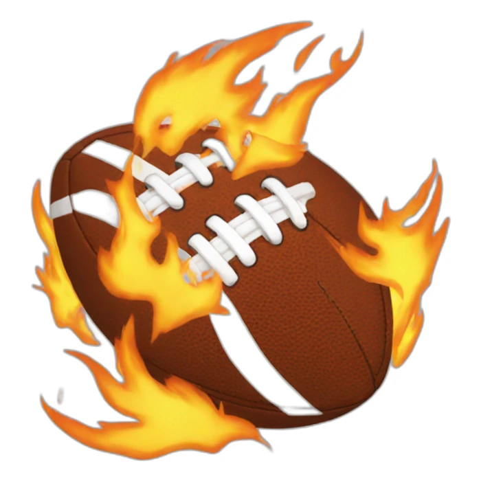 overlap football emoji fire emoji sticker