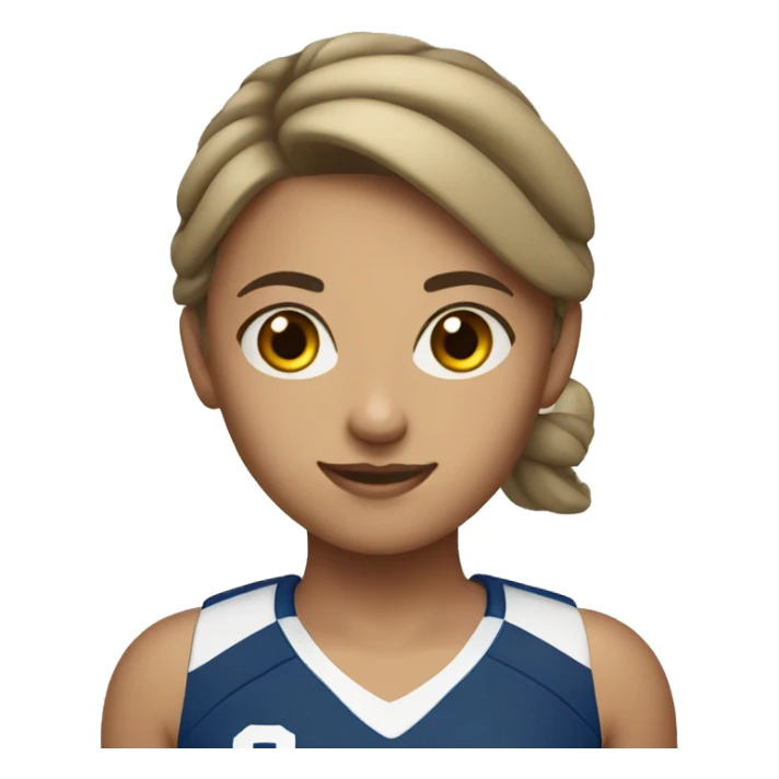 volleyball girl sticker