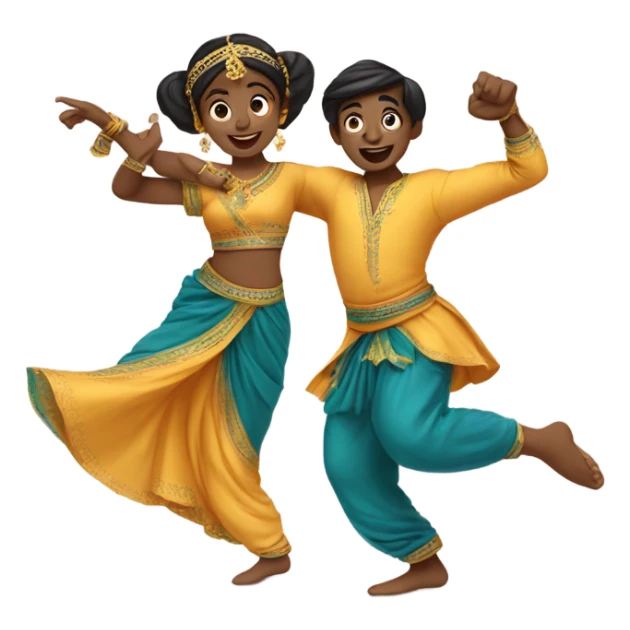 A boy and a girl doing bombbayah sticker