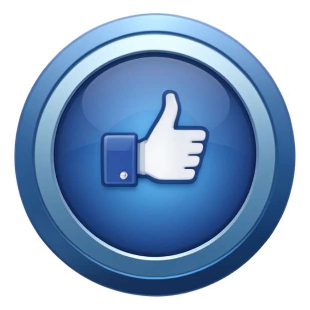 représente le célèbre badge de certification Facebook (blue check " ou "pastille bleue) sticker