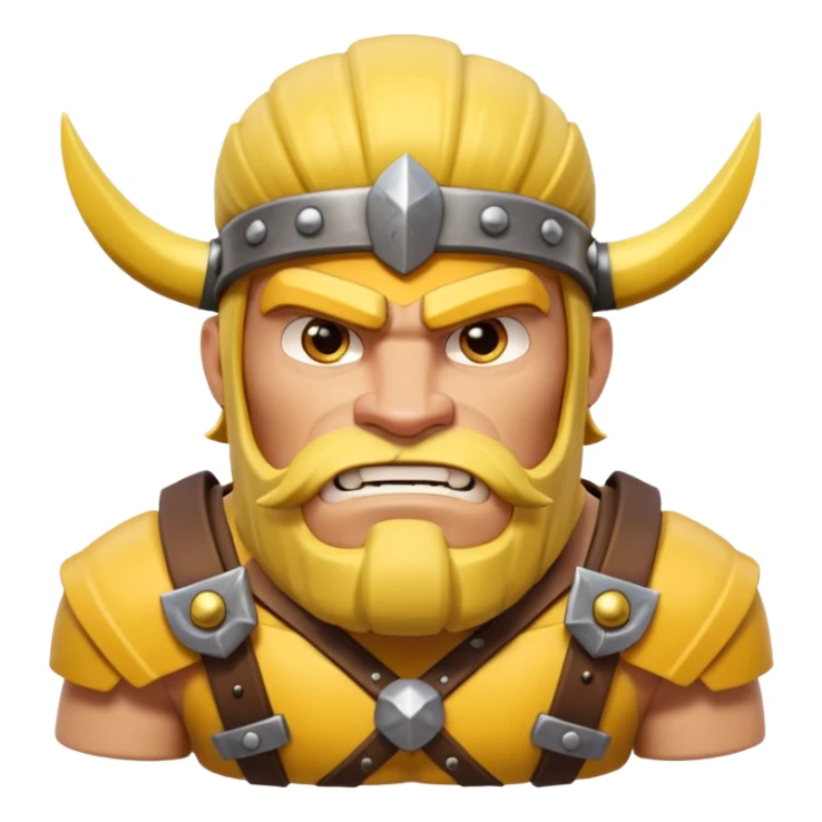 BARBARO DE CLASH OF CLANS QUE TIENE PELO AMARILLO sticker
