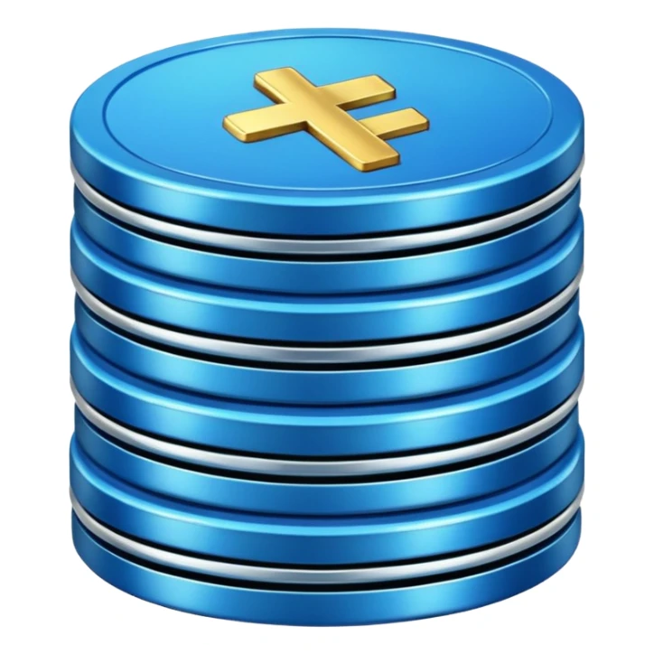 blue coins credit pack sticker