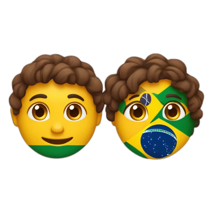 Portugal and brazil loving each other sticker