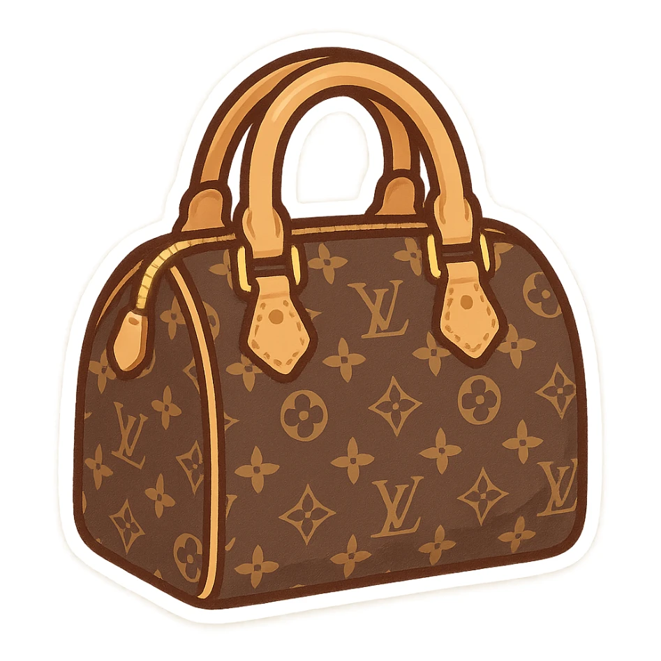 Luxury LV handbag sticker