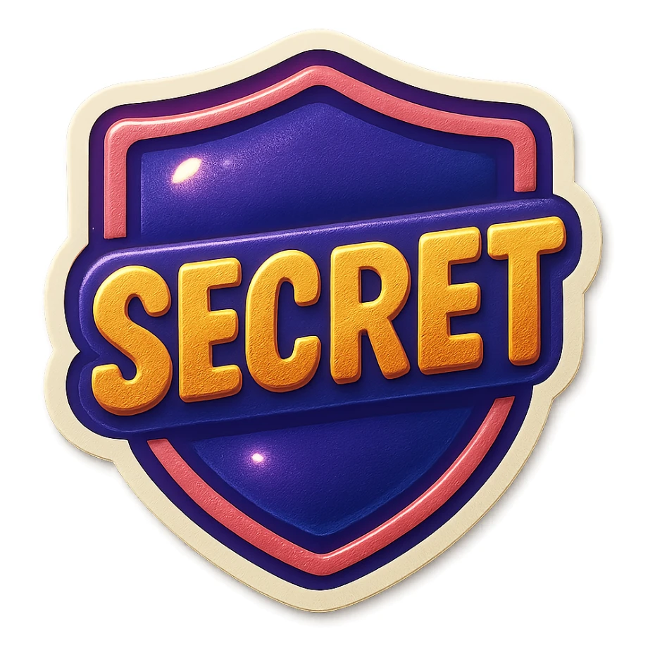 secret badge sticker