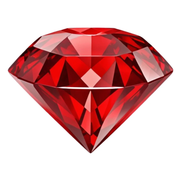 Red Diamond Crystal with "RED" written in the center sticker