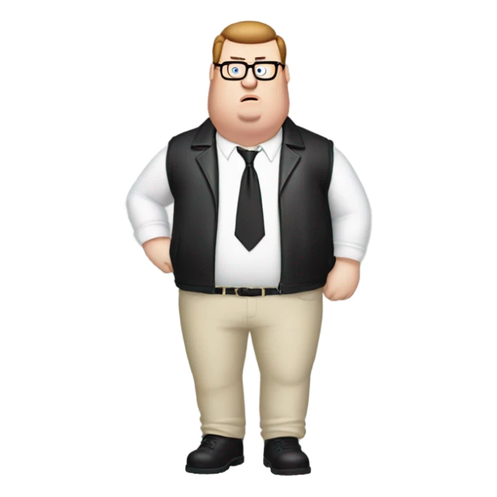 Peter griffin in a balenciaga outfit  sticker