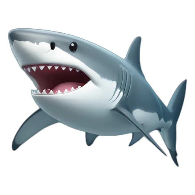 Un requin qui a un coeur sticker