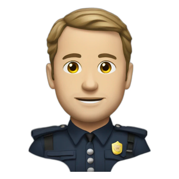 macron police sticker