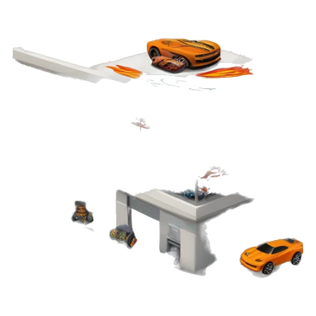 2xl Multi-story garage for capacity 500 hot wheels cars. sticker