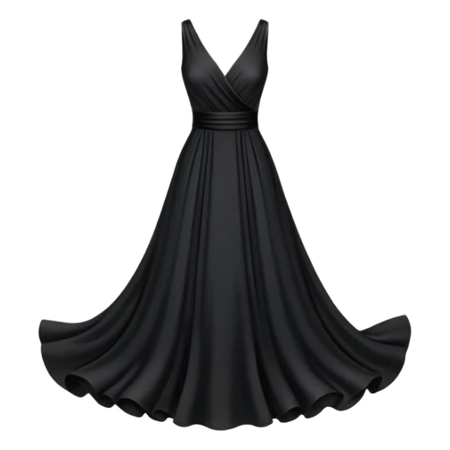 black dress sticker