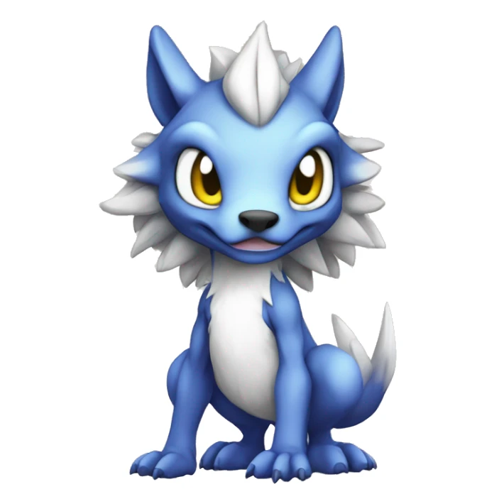 Cute Chibi Lombax-Sergal-Vernid-Fakemon full body sticker