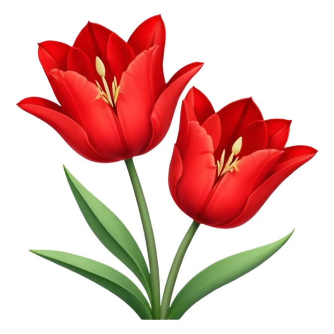 tulip flower with an amaryllis flower sticker