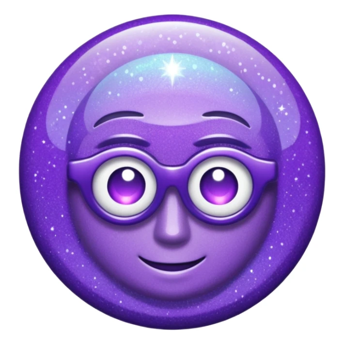 Purple Glitter Symbol of Manager sticker